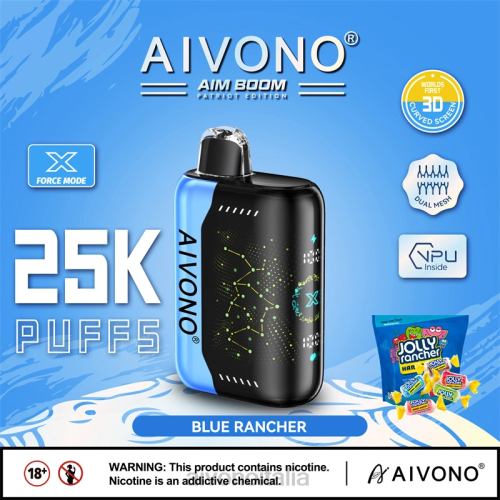 Aivono AIM BOOM 25000 allevatore blu V4FX344 - Vape Aivono Italia