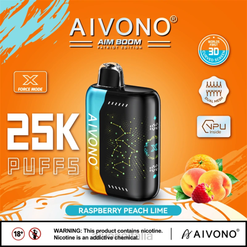 Aivono AIM BOOM 25000 lime e lampone V4FX350 - Aivono Vape Italia
