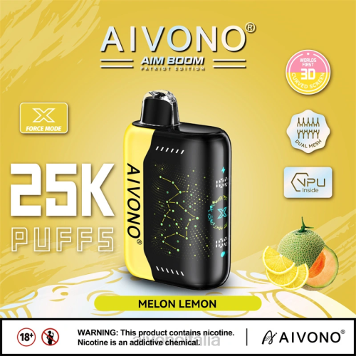Aivono AIM BOOM 25000 melone limone V4FX348 - Vape Aivono Italia