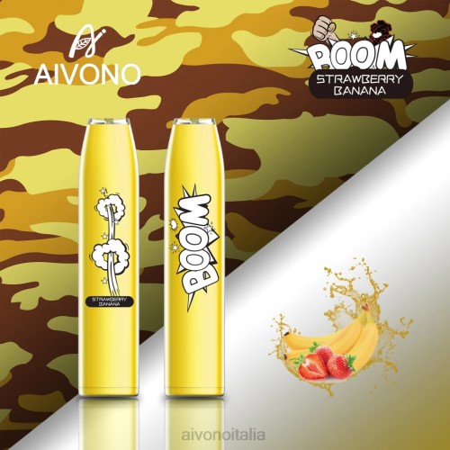 Aivono AIM BOOM 600 banane alla fragola V4FX363 - Aivono Puffs Italia
