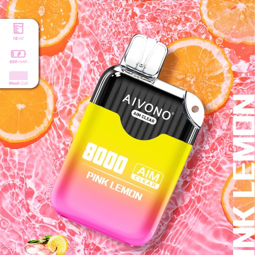 Aivono AIM CLEAR 8000 limone rosa V4FX211 - Aivono Puffs Italia