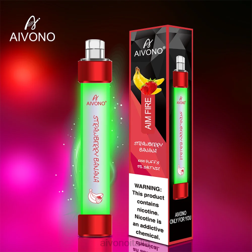 Aivono AIM FIRE 1000 banane alla fragola V4FX332 - Vape Aivono Italia