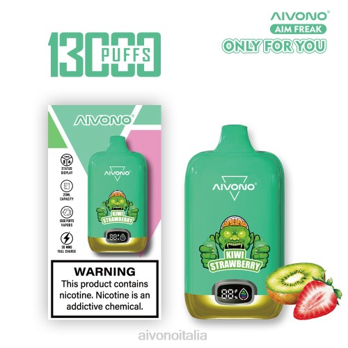 Aivono AIM FREAK 13000 kiwi fragola V4FX246 - Aivono Vape Italia