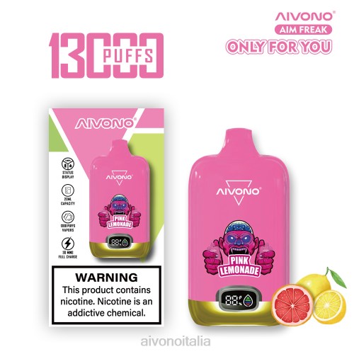 Aivono AIM FREAK 13000 limonata rosa V4FX249 - Aivono Italia