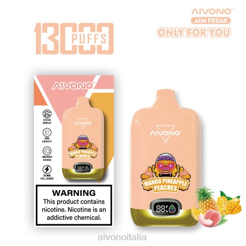 Aivono AIM FREAK 13000 pesche mango ananas V4FX250 - Aivono Vape Italia