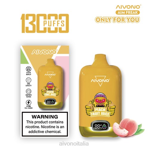 Aivono AIM FREAK 13000 succo di pesca V4FX245 - Aivono Italia