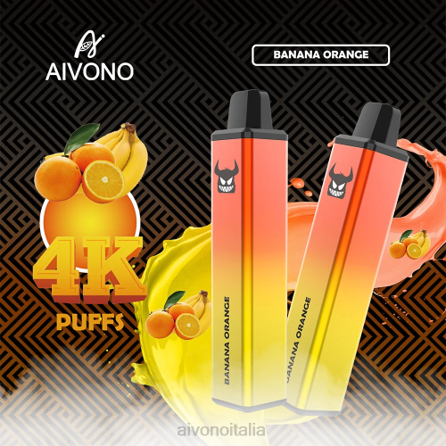 Aivono AIM FREAK 4000 banana arancia V4FX258 - Aivono Vape Italia