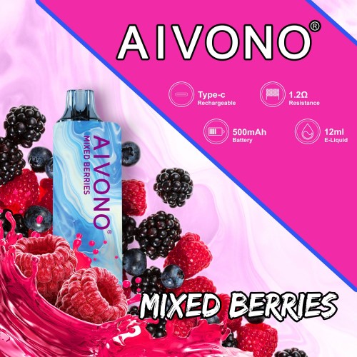 Aivono AIM GUN 7000 frutti di bosco misti V4FX111 - Aivono Puffs Italia