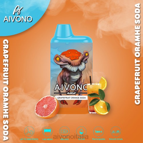 Aivono AIM MAGIC Sigaretta a scatola da 5800 bocche Aranciata al pompelmo V4FX101 - Aivono Italia