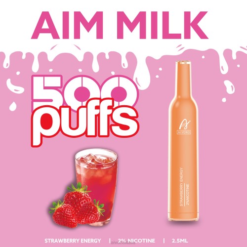 Aivono AIM MILK 500 energia della fragola V4FX266 - Aivono Vape Italia