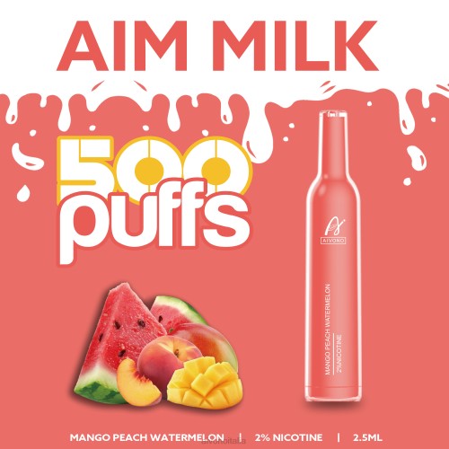 Aivono AIM MILK 500 mango pesca anguria V4FX268 - Vape Aivono Italia