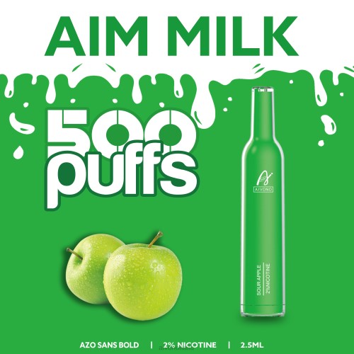 Aivono AIM MILK 500 mela acerba V4FX267 - Aivono Puffs Italia