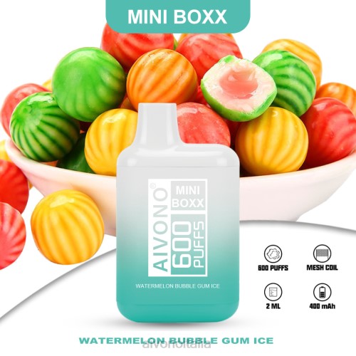 Aivono AIM MINI BOXX 600 Ghiaccio di gomma da masticare allanguria V4FX235 - Aivono Puffs Italia