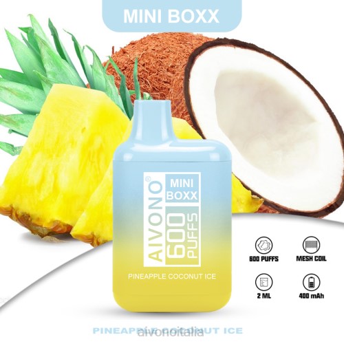 Aivono AIM MINI BOXX 600 gelato al cocco e ananas V4FX238 - Aivono Vape Italia