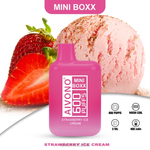 Aivono AIM MINI BOXX 600 gelato alla fragola V4FX232 - Vape Aivono Italia