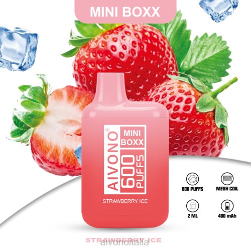 Aivono AIM MINI BOXX 600 ghiaccio alla fragola V4FX236 - Vape Aivono Italia