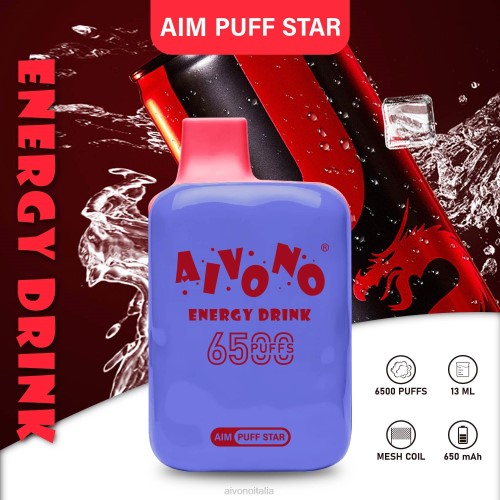 Aivono AIM PUFF STAR 6500 bevanda energetica V4FX293 - Aivono Italia