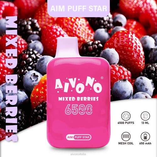 Aivono AIM PUFF STAR 6500 frutti di bosco misti V4FX290 - Aivono Vape Italia