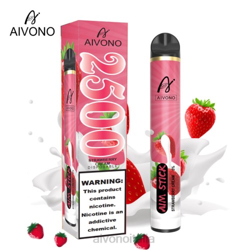Aivono AIM STICK 2500 crema di fragole V4FX155 - Aivono Puffs Italia