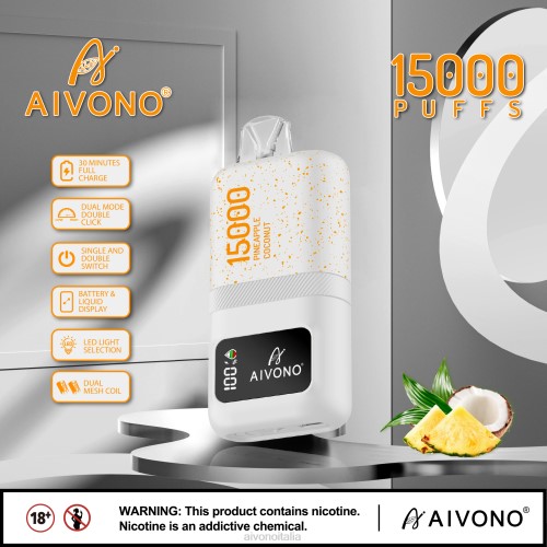Aivono AIM magic 15000 cocco allananas V4FX72 - Vape Aivono Italia