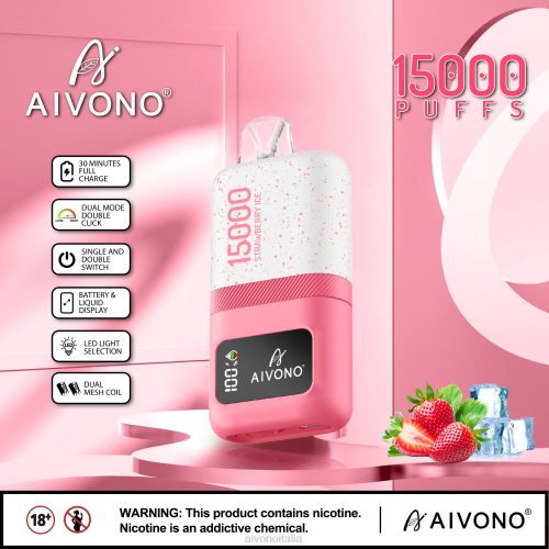 Aivono AIM magic 15000 ghiaccio alla fragola V4FX71 - Aivono Puffs Italia