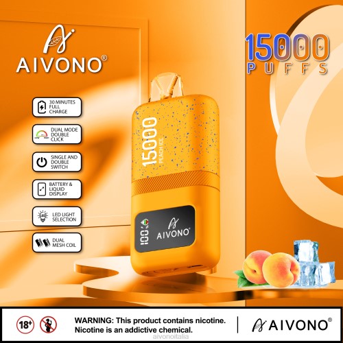 Aivono AIM magic 15000 ghiaccio alla pesca V4FX59 - Aivono Puffs Italia