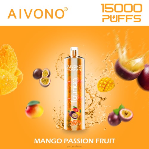 Aivono FATMAN 15000 frutto della passione mango V4FX19 - Aivono Puffs Italia