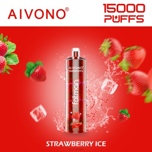 Aivono FATMAN 15000 ghiaccio alla fragola V4FX11 - Aivono Puffs Italia