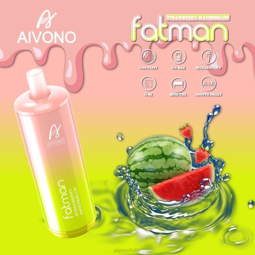 Aivono FATMAN 6800 anguria alla fragola V4FX30 - Aivono Vape Italia