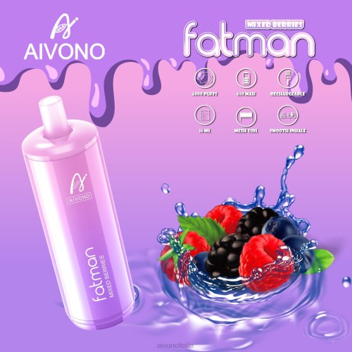 Aivono FATMAN 6800 frutti di bosco misti V4FX27 - Aivono Puffs Italia