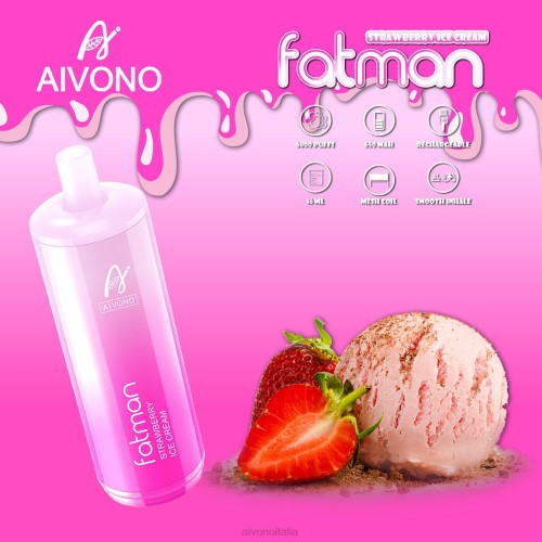 Aivono FATMAN 6800 gelato alla fragola V4FX21 - Aivono Italia