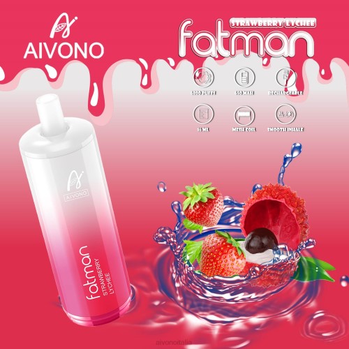 Aivono FATMAN 6800 litchi alla fragola V4FX23 - Aivono Puffs Italia