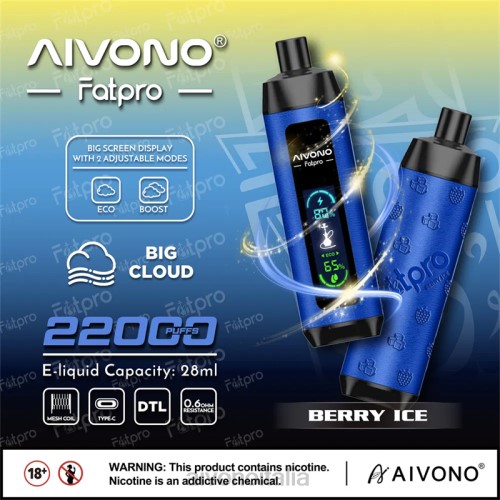 Aivono Fatpro 22000 ghiaccio alle bacche V4FX10 - Aivono Vape Italia