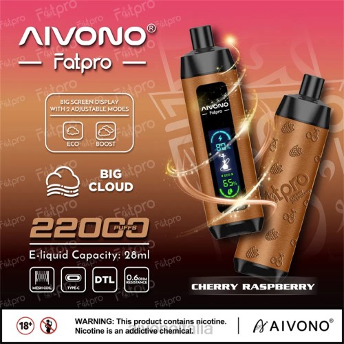 Aivono Fatpro 22000 lampone ciliegia V4FX4 - Vape Aivono Italia