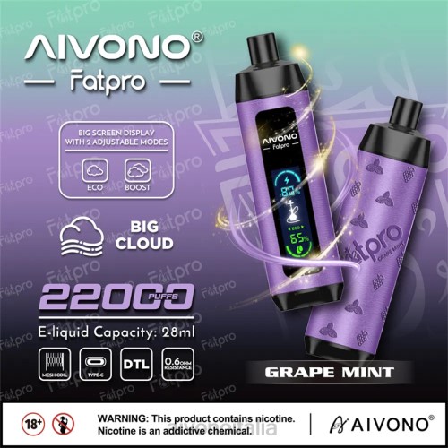 Aivono Fatpro 22000 menta duva V4FX2 - Aivono Vape Italia