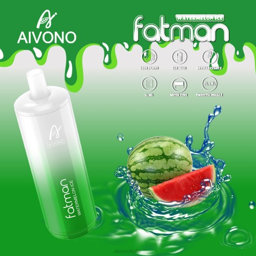 Aivono FATMAN 6800 ghiaccio di anguria V4FX28 - Vape Aivono Italia