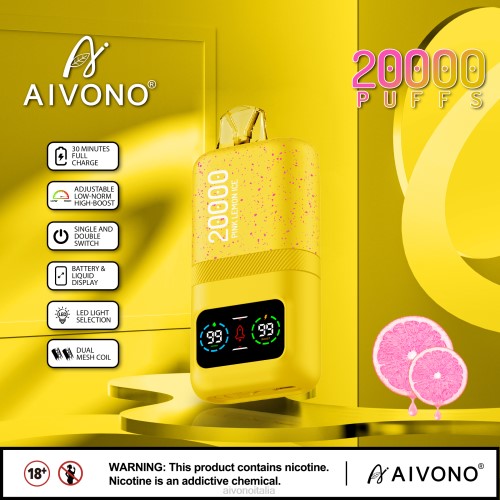 Aivono AIM magic 20000 ghiaccio al limone rosa V4FX83 - Aivono Puffs Italia