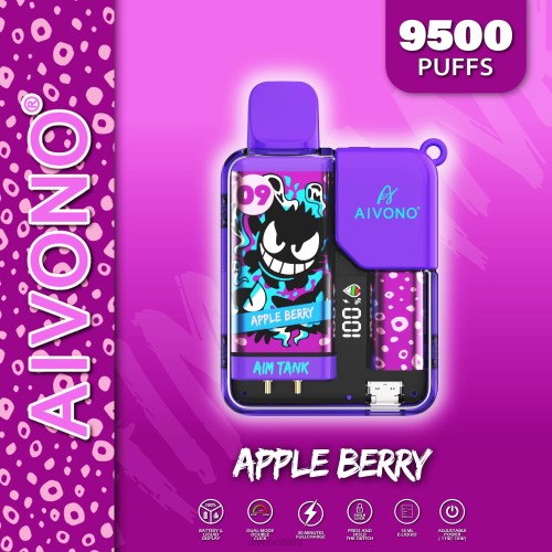 Aivono AIM TANK 9500 bacca di mela V4FX43 - Aivono Puffs Italia