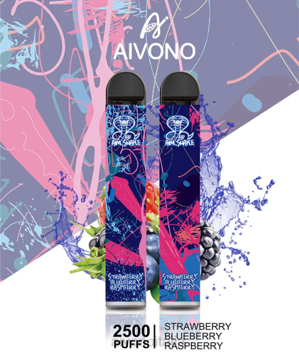 Aivono AIM SNAKE 2500 lampone mirtillo fragola V4FX318 - Aivono Vape Italia
